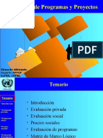 Evaluacion de Programas y Proyectos