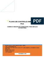 Plano de controle ambiental para posto de combustíveis