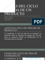 Etapas Del Ciclo de Vida de Un Producto