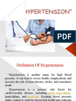 Hypertension Causes, Risk Factors and Prevention
