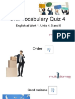 Oral Vocabulary Quiz 4 - Student Version - PPSX