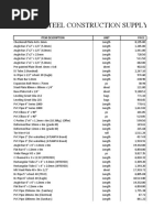 Suppliers Price List 2018