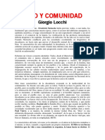 Mito y Comunidad - Locchi, Giorgio