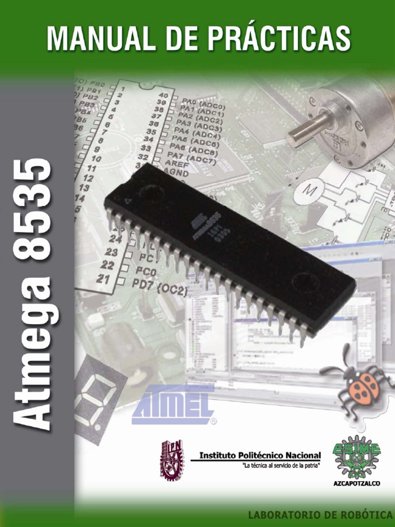 Prácticas del microcontrolador Atmega 8535 | PDF | Puerta lógica ...