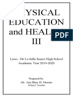 Education: Physical and Health III
