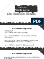 CRONOLOGIA Barra Dos Coqueiros 1