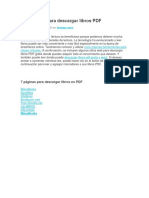 7 Sitios Web para Descargar Libros PDF