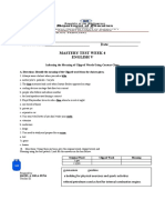 English Mastery Test V WEEK 4