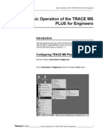 Trace MS Plus Basic Operation for Engineers