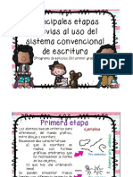 Etapas Del Sistema de Escritura Preescolar