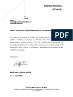 Carta de Terminacion de Contrato