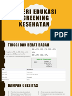 Materi Edukasi Screening Kesehatan