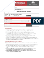 Derecho Procesal Laboral