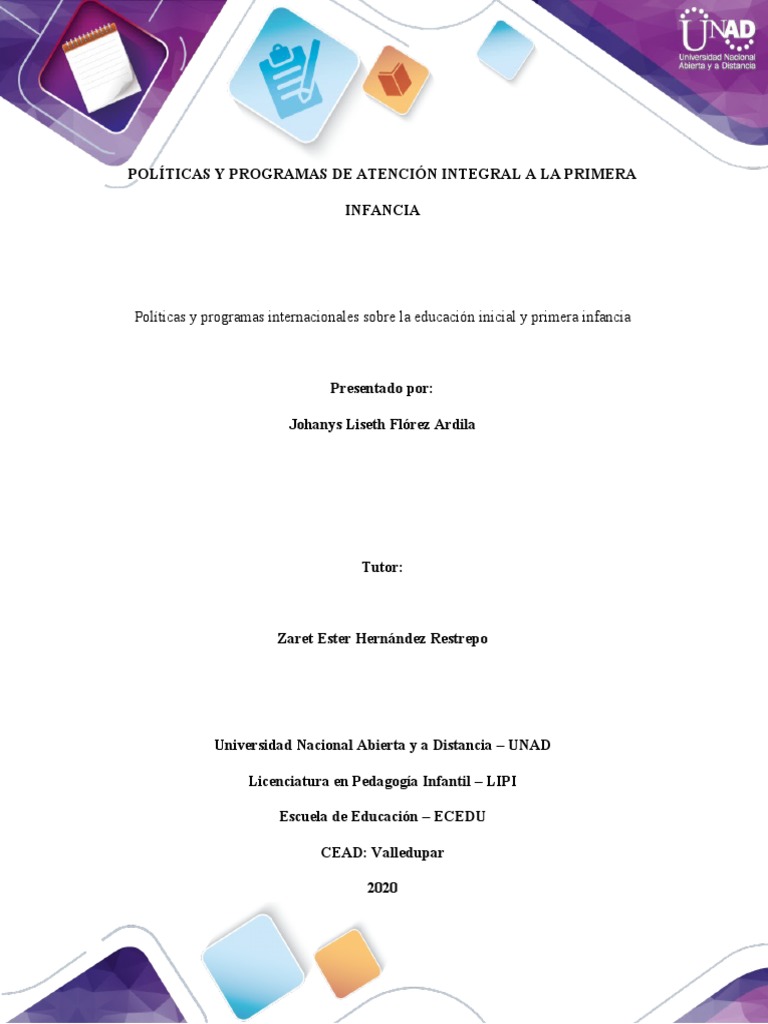 Políticas de Atención a la Primera Infancia | PDF | Educación de la ...