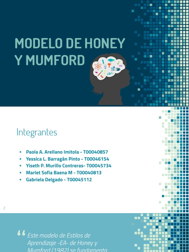 Estilos de Aprendizaje de Honey y Mumford | PDF | Aprendizaje ...