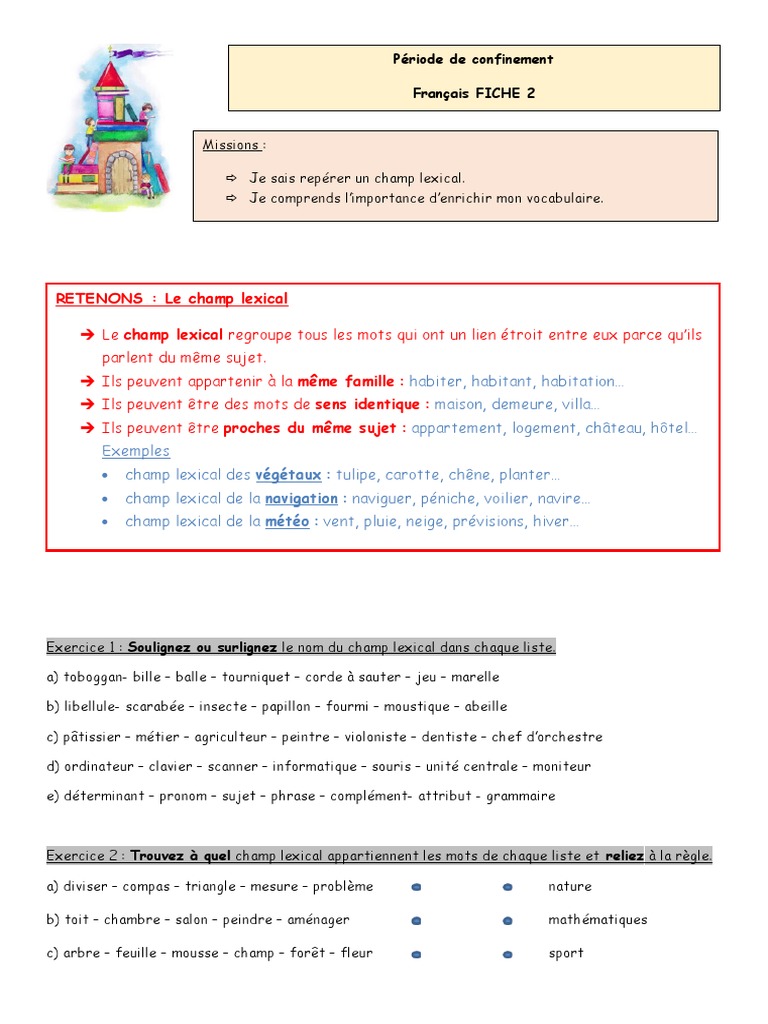 Mots De La Même Famille Que Neige Fiche 2 | PDF | Informatique et technologies de l'information | Météo