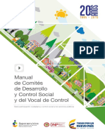 Manual de Comités de Desarrollo y Control Social y Del Vocal de Control