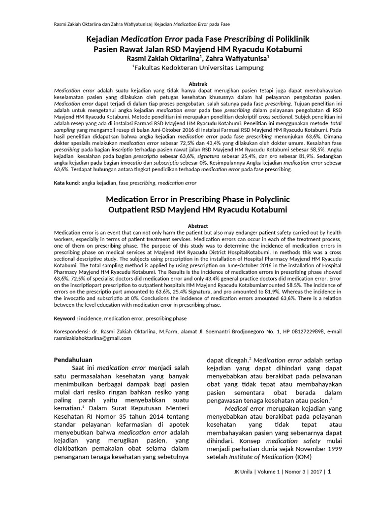 Jurnal medication error dikonversi pdf