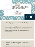 Teknik Penganalisian Item Tes Hasil Belajar