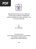 The Implementation of Lean Approach and Six Sigma To Reduce Overweight Losses and Improve Global Efficiency (Ge) in An FMCG Industry