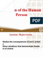 Freedom of the Human Person: Understanding Choice and Its Consequences