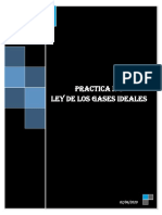 (Practica 1) Ley de Los Gases Ideales