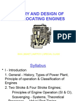 Theory and Design of Reciprocating Engines: Siaa - Bsaet - Amtp211 - Special Class