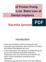 Effect of Ppi On Bone Loss Around Dental Implants