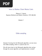 Intro To Markov Chain Monte Carlo: Rebecca C. Steorts Bayesian Methods and Modern Statistics: STA 360/601