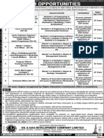 Oil & Gas Development Company Limited: 04 Years Degree Recognized by Higher Education Commission (HEC) Is Mandatory