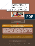 Evaluación e Instrumentos de Evaluación