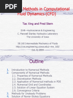 Numerical Methods in Computational Fluid Dynamics (CFD) : Tao Xing and Fred Stern