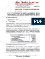 Contratación almacenero obra Awajún