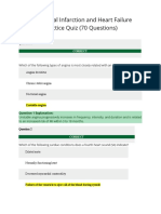 Myocardial Infarction and Heart Failure Practice Quiz (70 Questions)