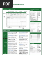 Excel Quick Reference: Basic Skills