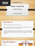 Plate Load Test: Experiment No. 04