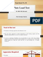 Plate Load Test: Experiment No. 04