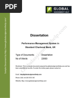 Dissertation: Performance Management System in Standard Chartered Bank, UK