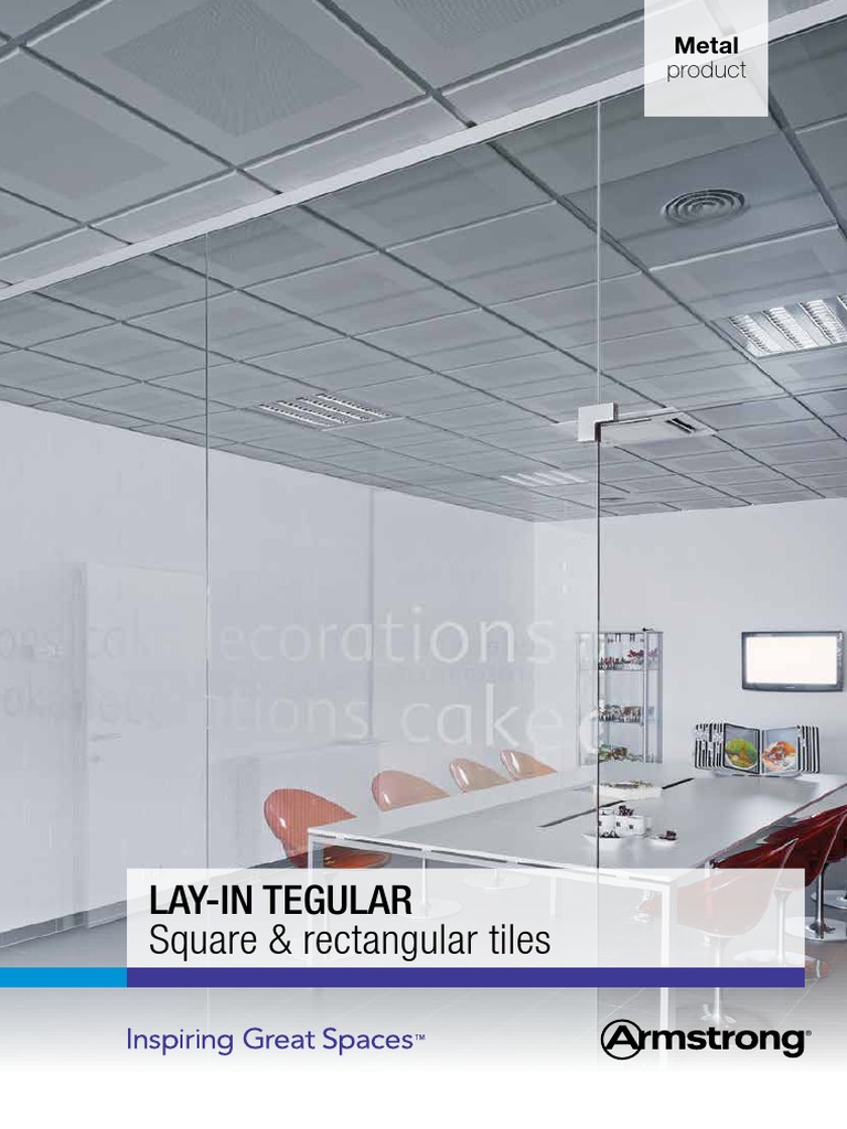 Metal Ceiling Tiles: Tegular System | PDF | Sheet Metal | Building Materials, image size:768x1024