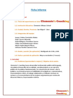 CLEMENTE'S COACHING - INFORME