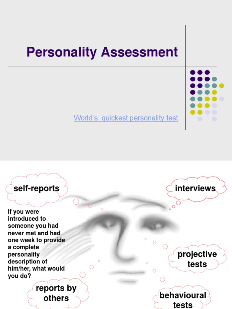 Quick Guide to Personality Assessment | PDF | Validity (Statistics ...