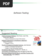 Software Testing: 1 Embedded Systems