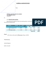 Material & Labour Quotation: Grand Total 19470