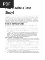 How To Write Case Study