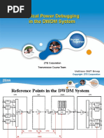 Optical Power Debugging in The DWDM System