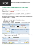 SAP S4 HANA BP Configuration With Customer Master | PDF | Information ...