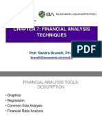 Chapter 7: Financial Analysis Techniques: Prof. Sandro Brunelli, PH.D