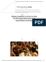 Kalyan Jewellers Ipo - Kalyan Jewellers Is All Set To Float Its IPO. Keep These Factors in Mind Before Investing. - The Economic Times