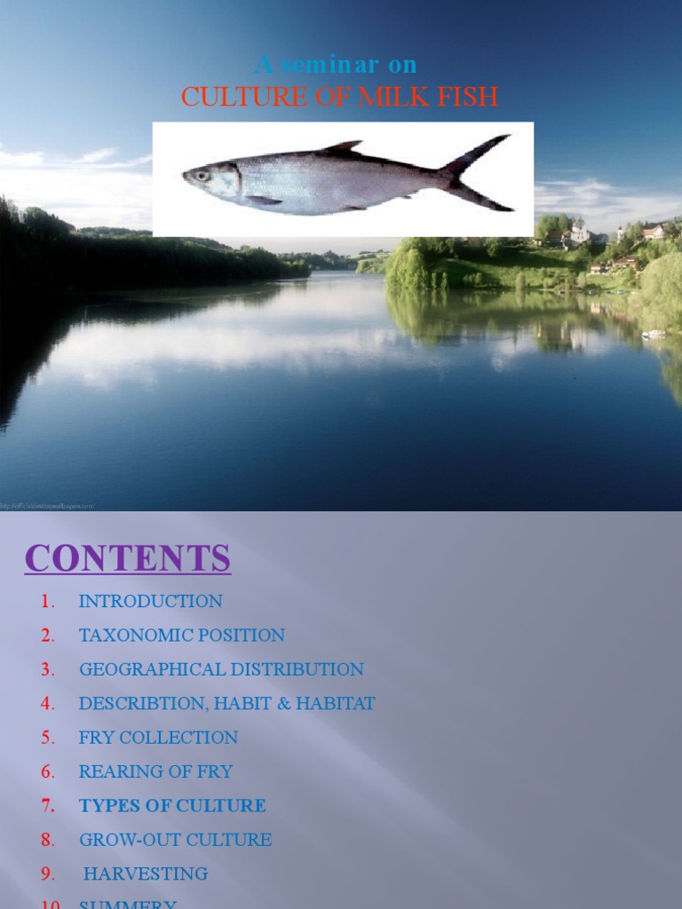 Milkfish Taxonomy and Habitat Overview | PDF | Spawn (Biology) | Fish ...