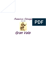 Tarrega Francisco Gran Vals 